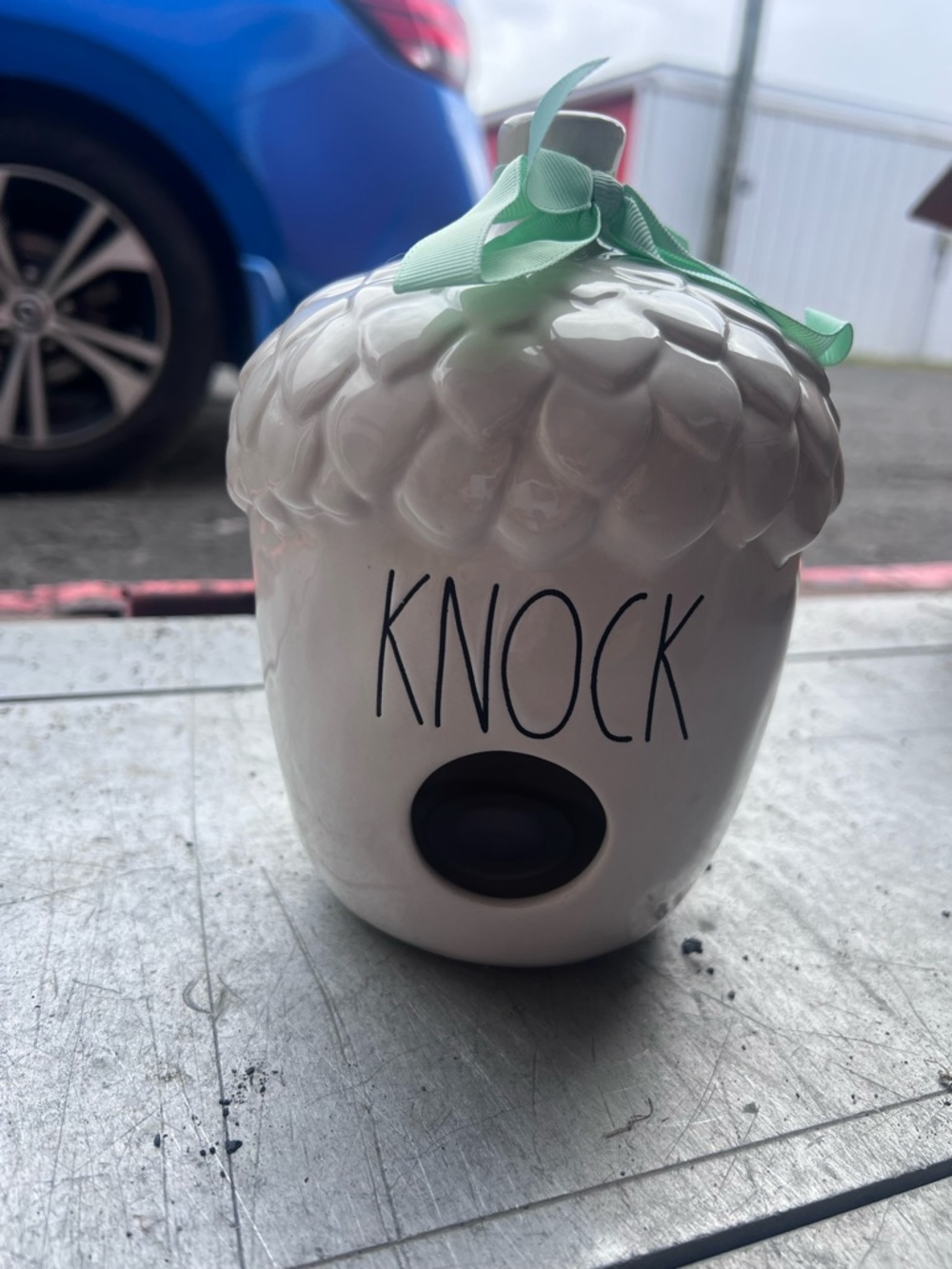 Rae Dunn White Acorn Birdhouse